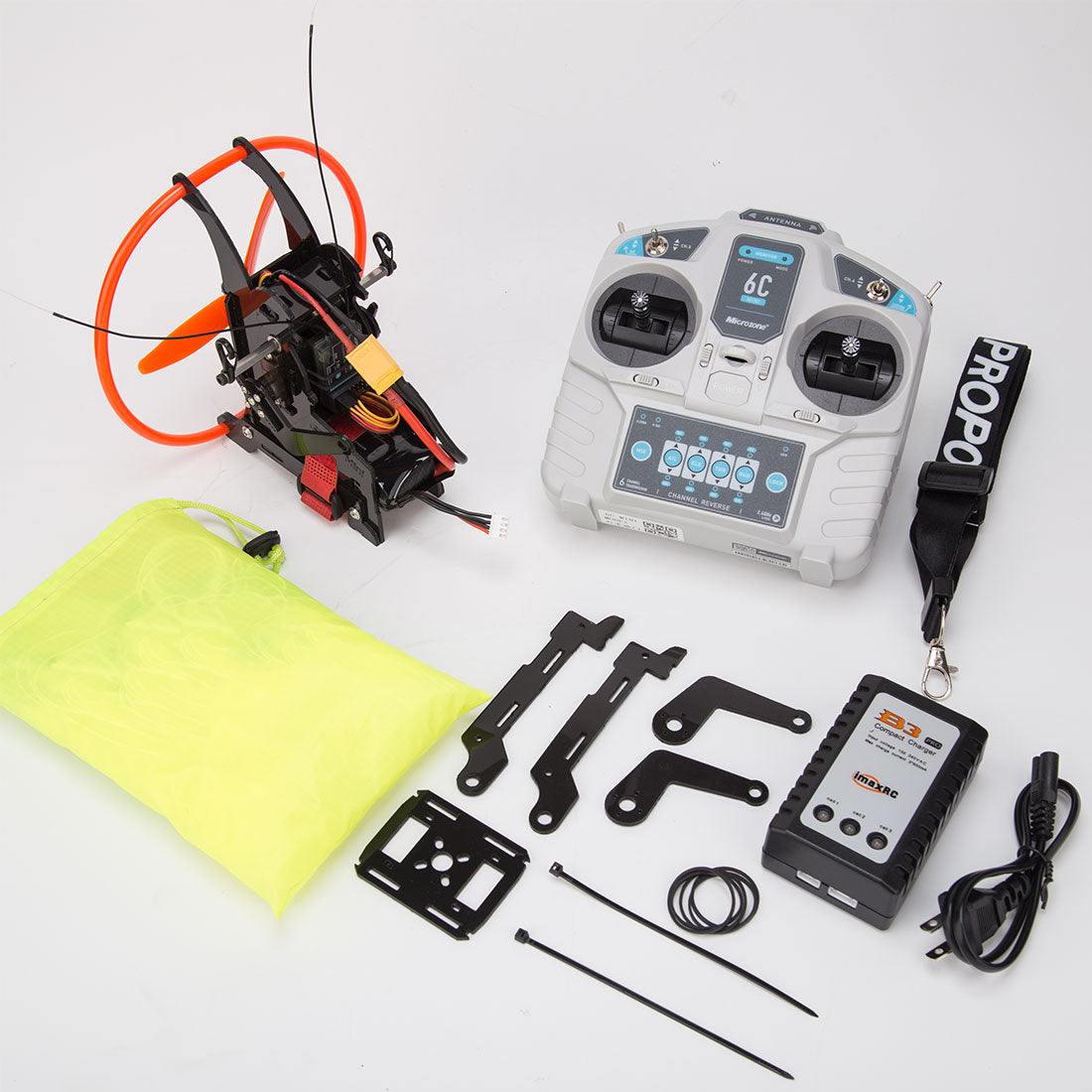 2.4G RC Electric Stunt Mini Paraglider Model High-Altitude Stunt Flight Paraglider Toy (RTF Version)