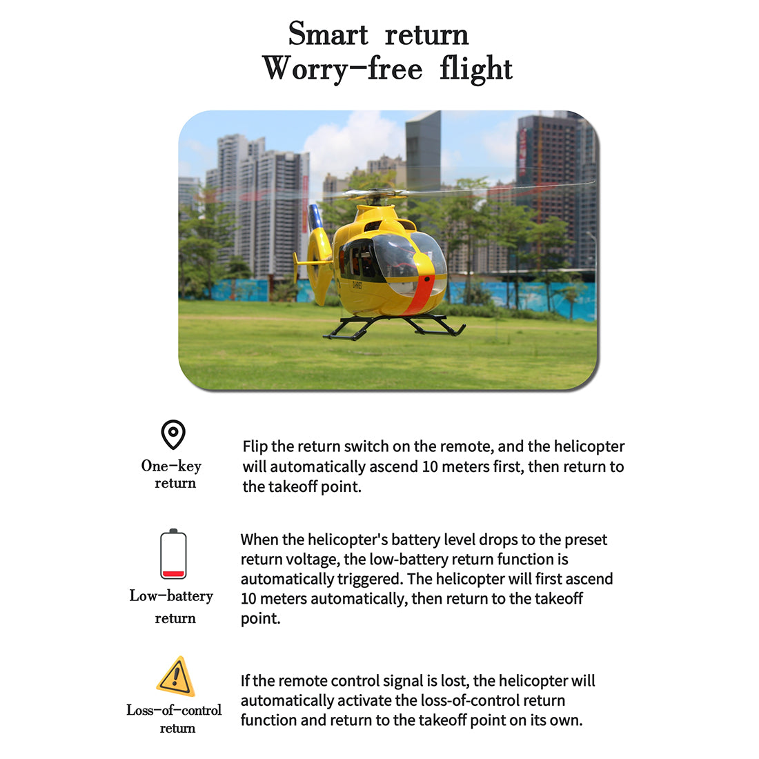 FLISHRC FL500 EC135 500-Class 2.4GHz 6CH Scale RC Helicopter - RAZORDON