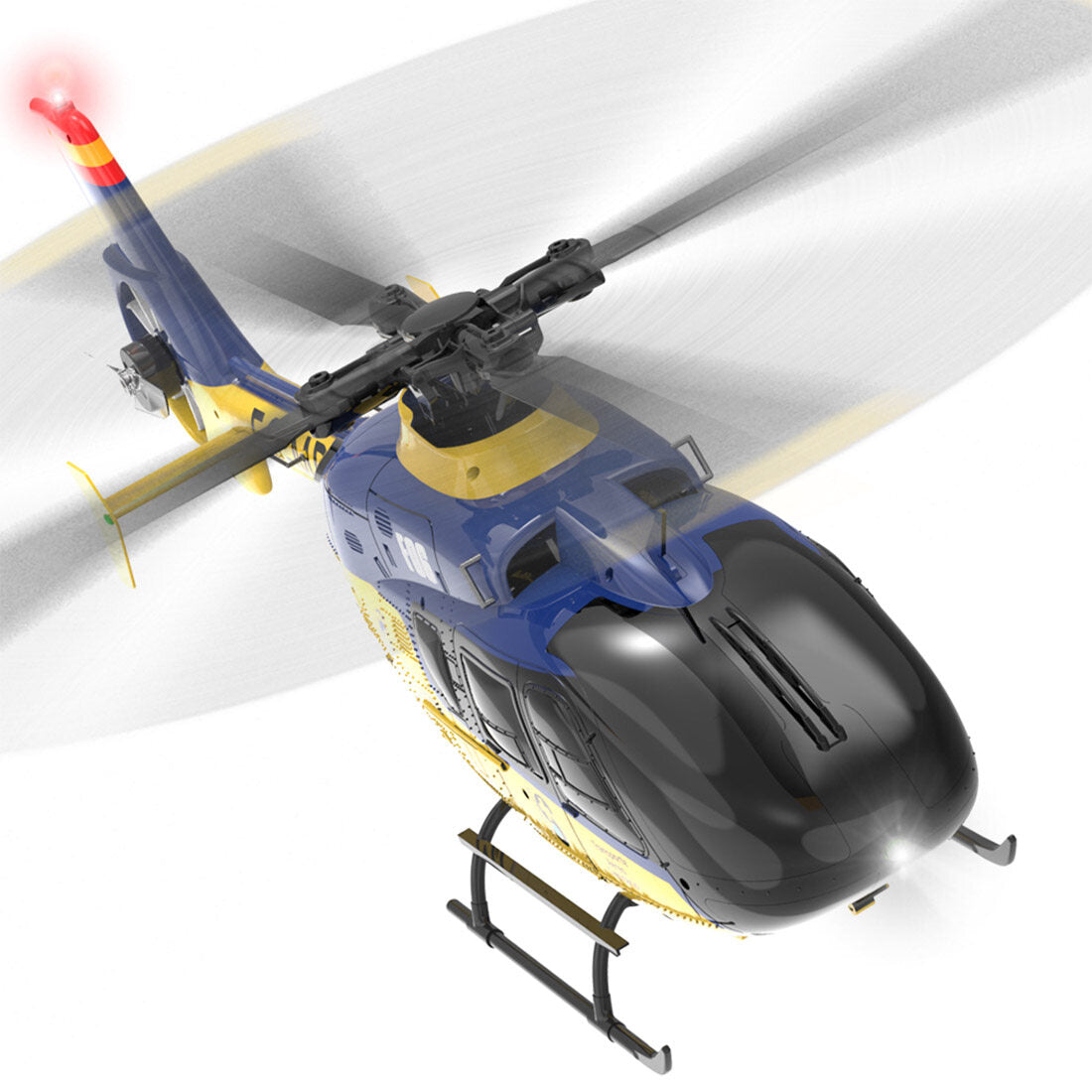 YU XIANG F06 EC 135 2,4G 6CH Brushless RC-Helikopter im Maßstab 1/36, Direktantrieb, 3D/6G Flybarless RTF (Modus 1/Modus 2 umschaltbar)