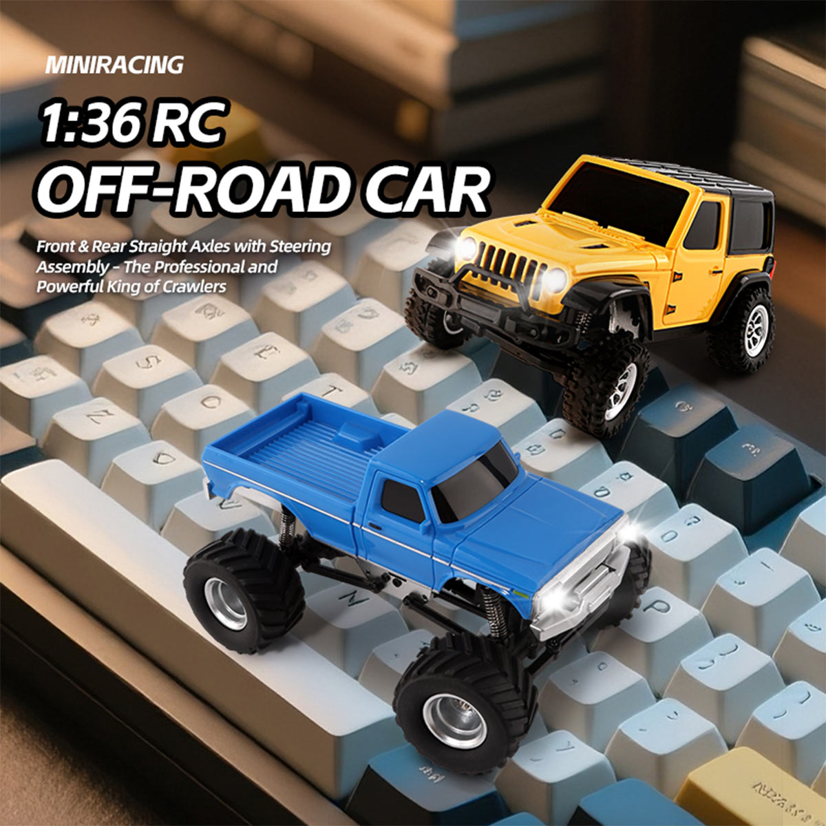 JABAILE 1/36 4WD 2.4G Radio Controlled Off Road Vehicles Mini Crawler Car  - RAZORDON