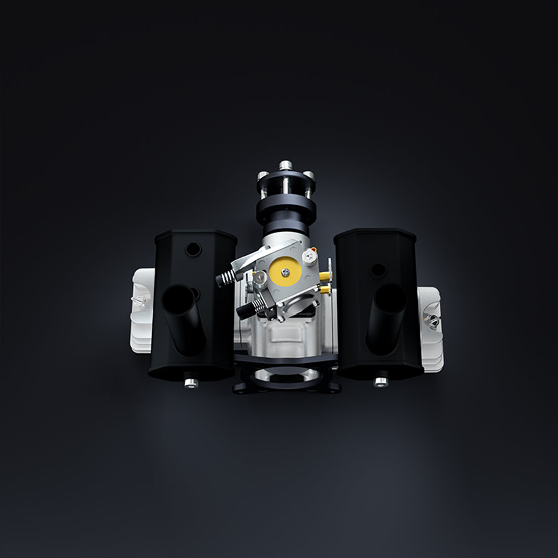 EPHIL XG-40cc-T Glow Plug Two-Stroke Twin-Cylinders Horizontally Opposed Gasoline Engine Model for Fixed-Wing Aircraft Models - RAZORDON