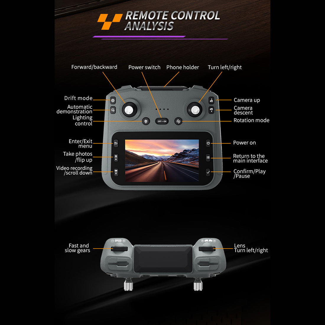 1/20 Scale 2.4GHz FPV RC Car with Screen Controller - RAZORDON