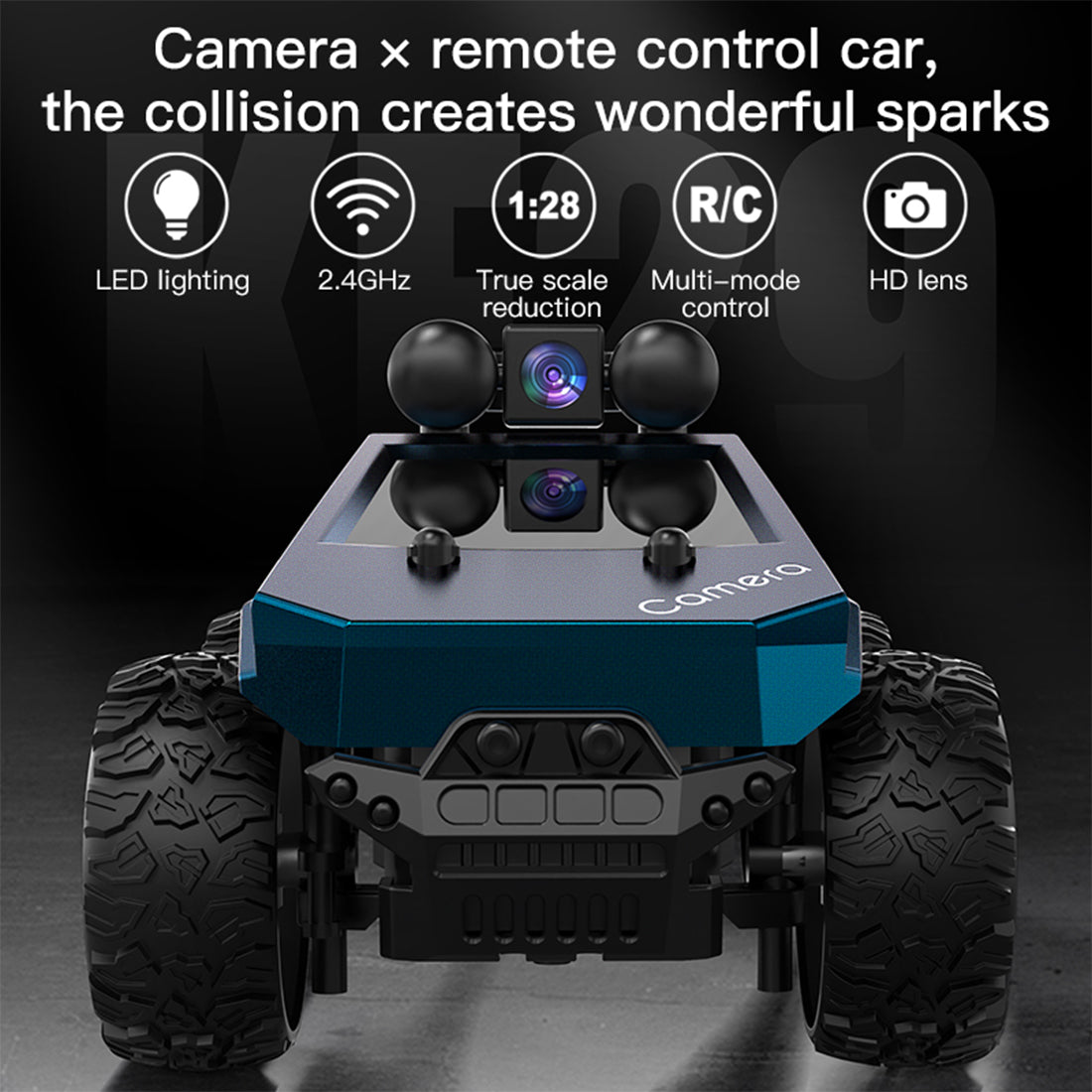 1/28 Scale FPV 2.4GHz RC Car with Real Time Video Transmission - RAZORDON