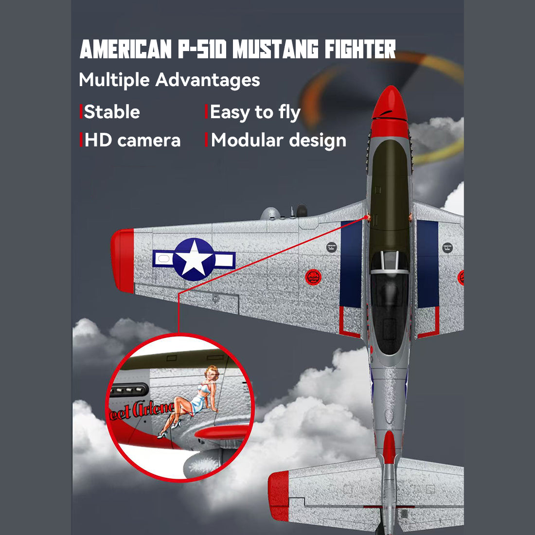 1/16 Scale 2.4G Brushless RC Airplane - RAZORDON