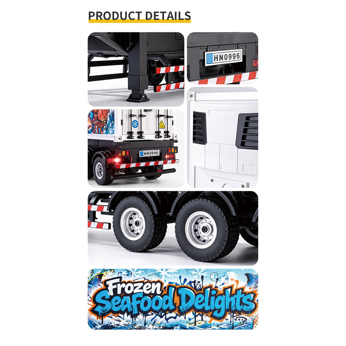 1/18 Scale RC Refrigerated Container Trailer - RAZORDON