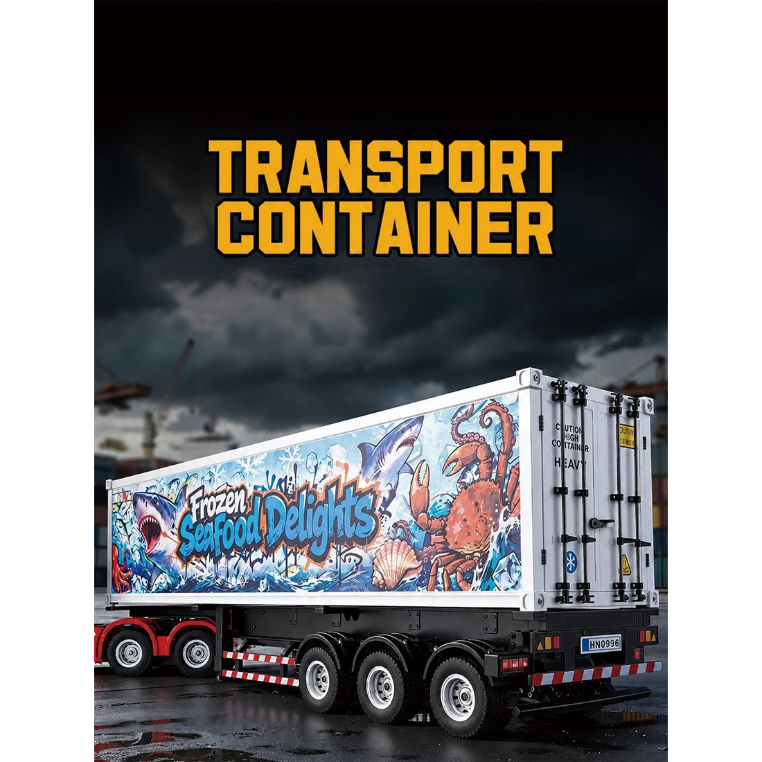 1/18 Scale RC Refrigerated Container Trailer - RAZORDON