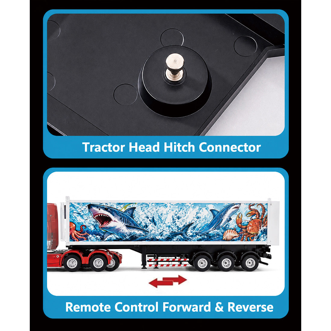 1/18 Scale RC Refrigerated Container Trailer - RAZORDON