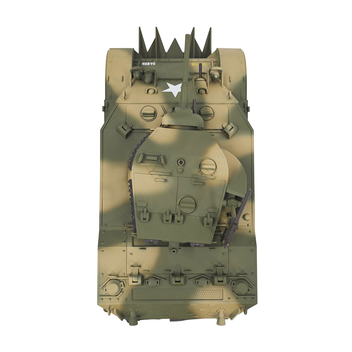 1/16 Scale 2.4G US M5A1 Stuart Light Tank Model with Sound & Light Effects, Telescopic Smoking Exhaust - Razordon