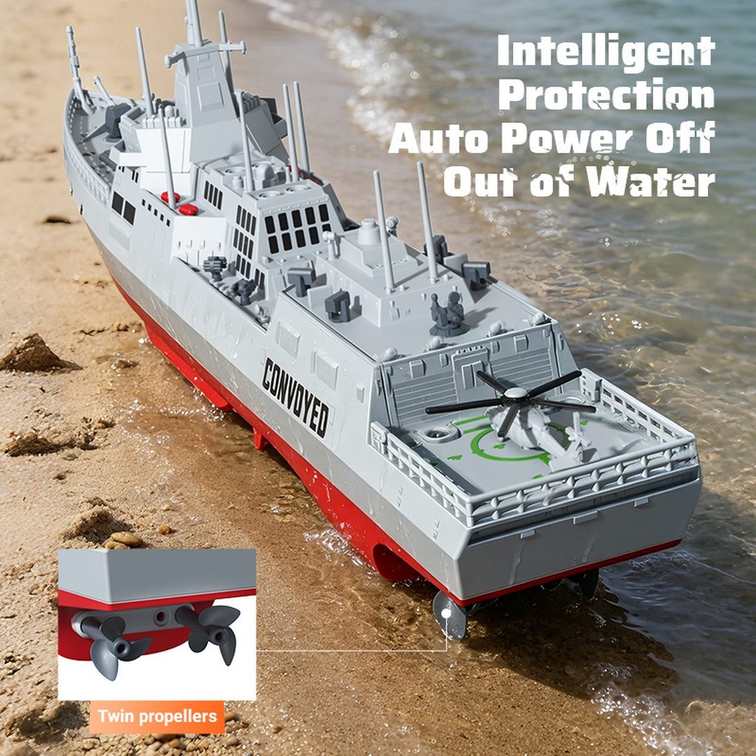 2.4GHz RC Warship Boat – RAZORDON