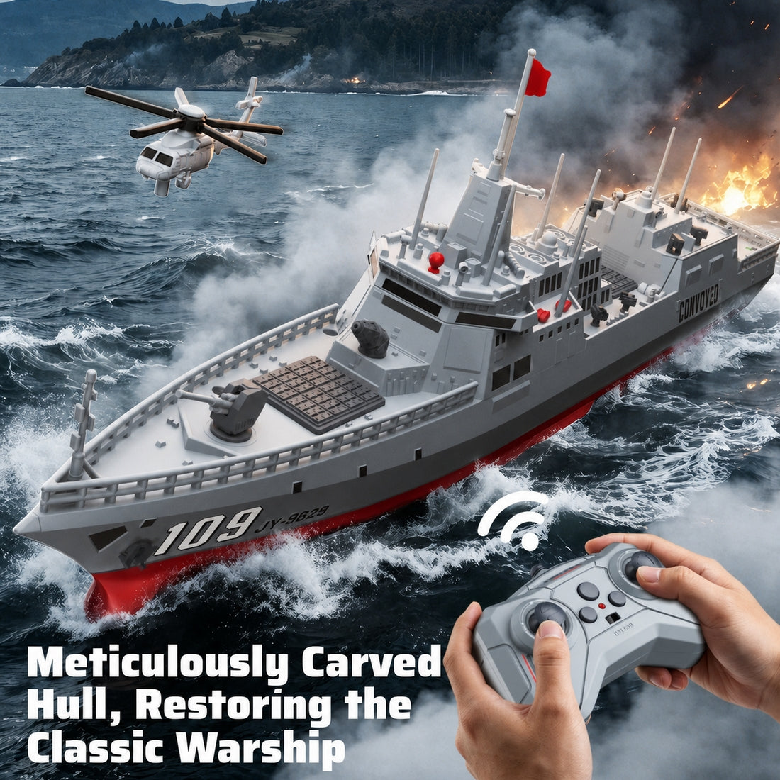 2.4GHz RC Warship Boat – RAZORDON