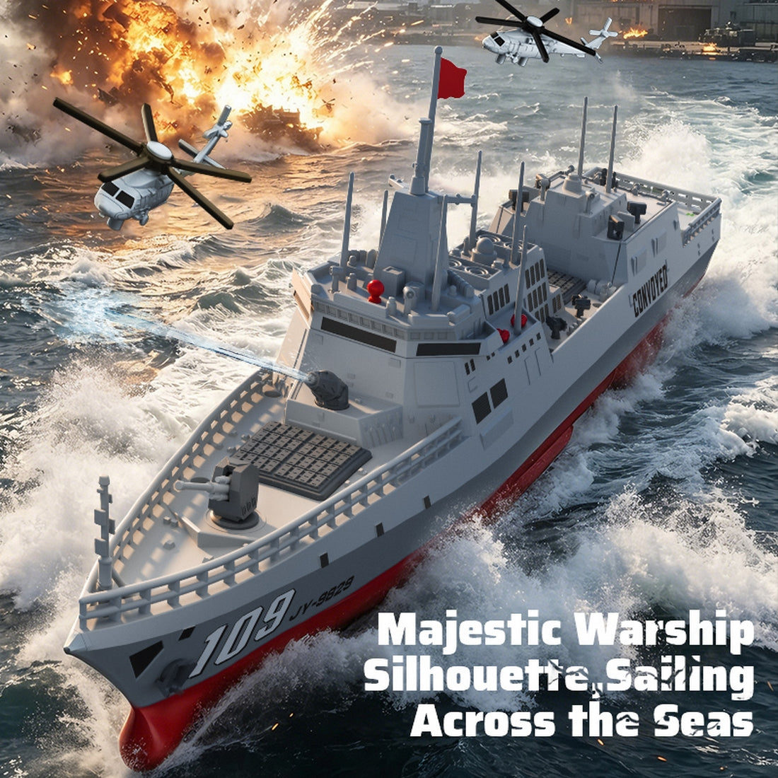 2.4GHz RC Warship Boat – RAZORDON