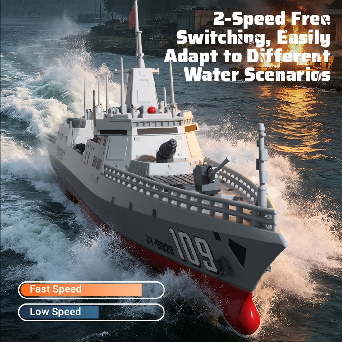 2.4GHz RC Warship Boat – RAZORDON
