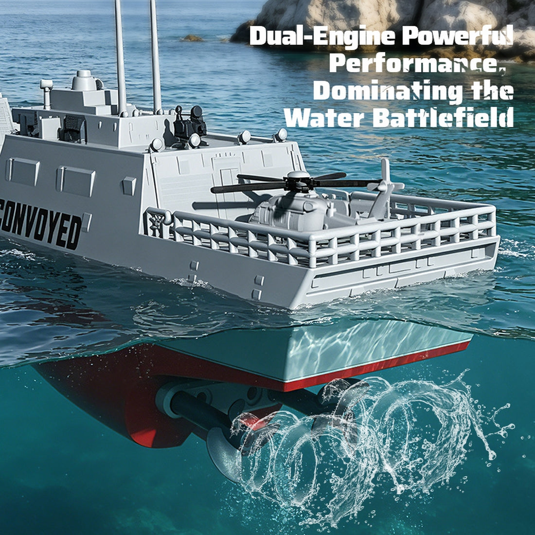 2.4GHz RC Warship Boat – RAZORDON