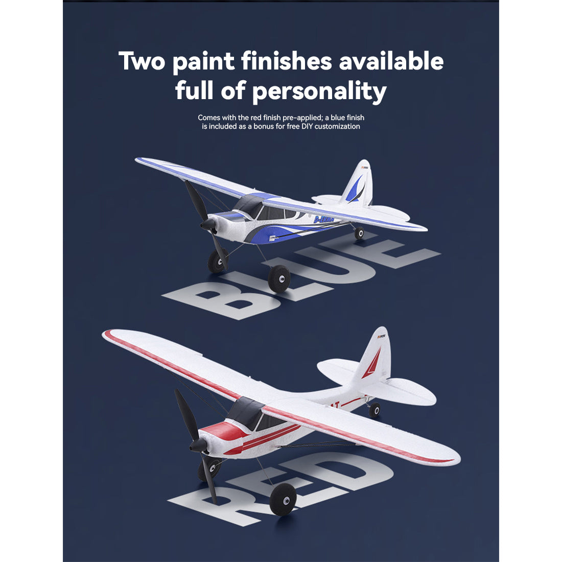 2.4G 6CH 500mm Wingspan Single-Wing Trainer RC Airplane Model - RAZORDON