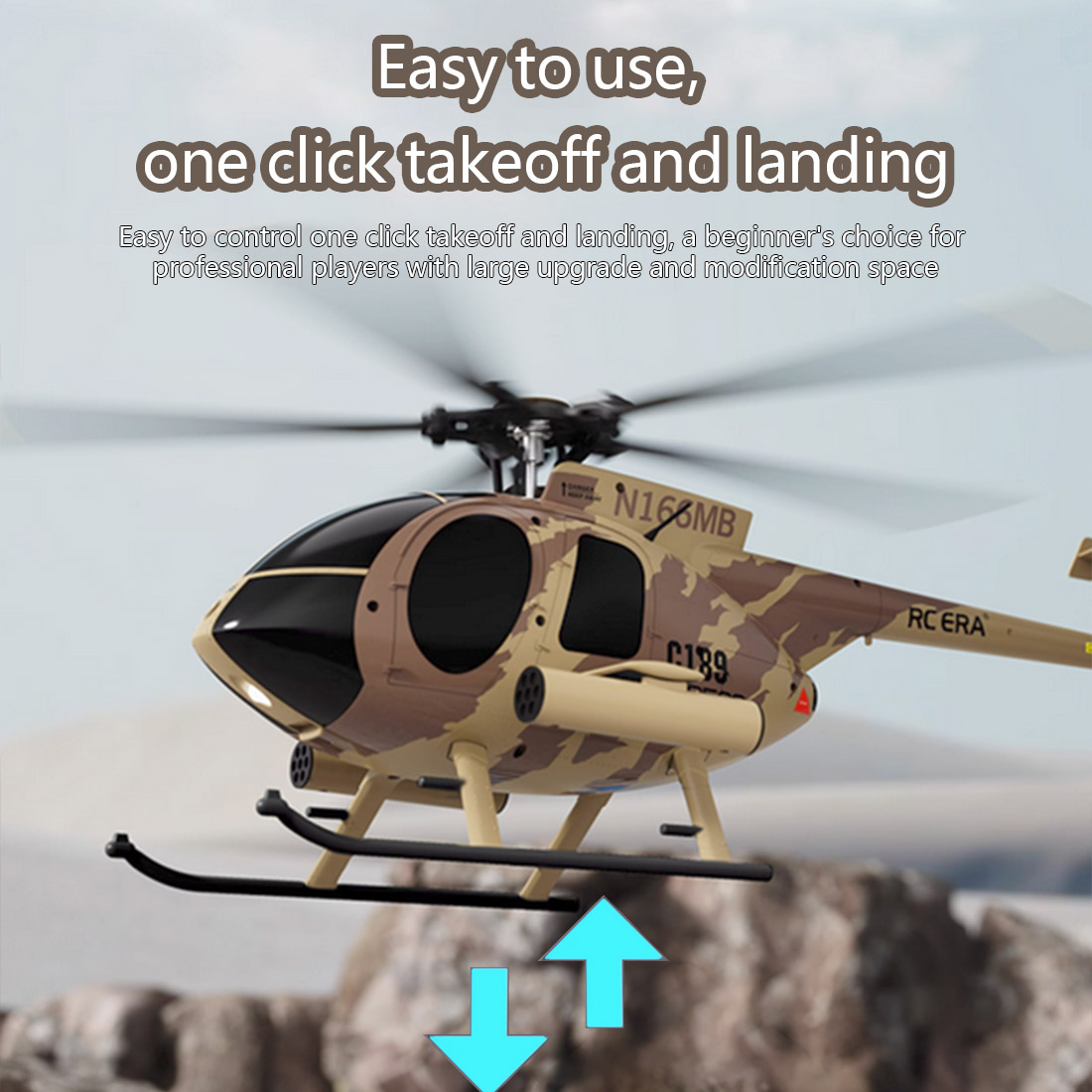 MD500 C189 리틀버드 항공기 모델 1/28 2.4G 4CH 싱글 로터 헬리콥터 모델