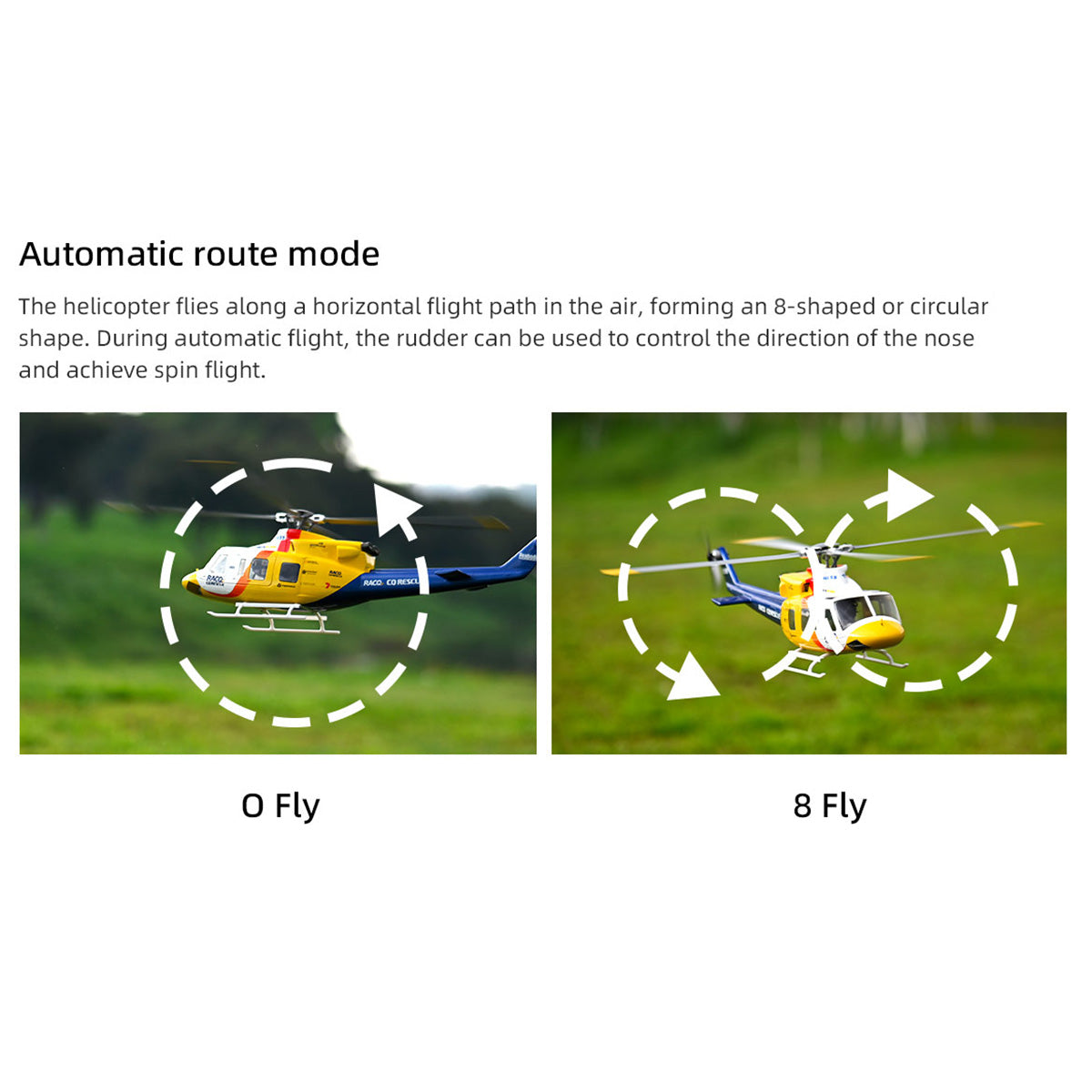 FLYWING BELL-412-V4 470-Class 2.4G 6CH Scale GPS RC Military Helicopter Model - Razordon