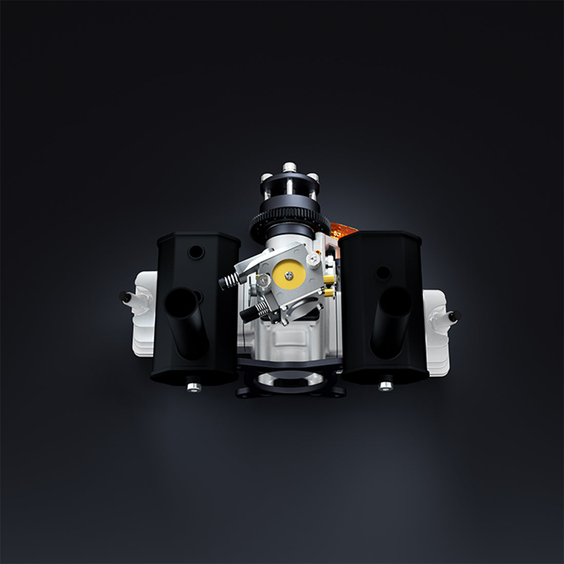 EPHIL X-40cc-T Pro Electric Starter Twin-cylinders Two-Stroke Horizontally Opposed Gasoline Engine Model for Fixed-Wing Aircraft Models - RAZORDON