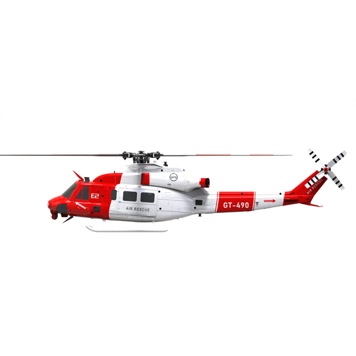 GOOSKY E2 UH-1Y 2.4G 6CH RC Helicopter Brushless Direct Drive Scale Model with LiDAR Positioning GPS Version Rescue Livery RTF - Razordon