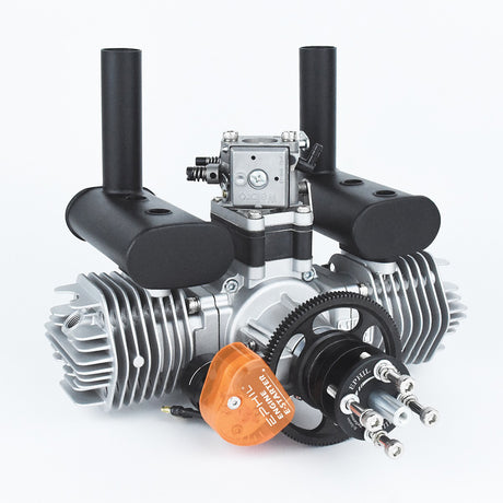 EPHIL X-76cc-T Pro Electric Starter Two-Stroke Twin-Cylinders Horizontally Opposed Gasoline Engine Model for Fixed-Wing Aircraft Models - RAZORDON