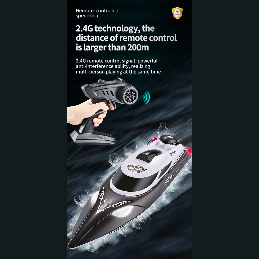 35KM/H High-Speed RC Boat – RAZORDON