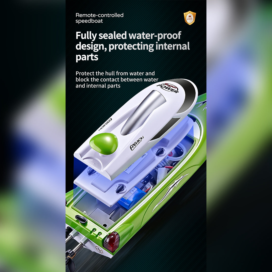35KM/H High-Speed RC Boat – RAZORDON