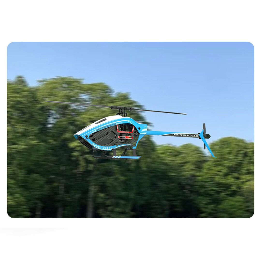 YU XIANG F280 2.4G 6CH RC Brushless Direct Drive 3D/6G Stunt Helicopter RTF Model