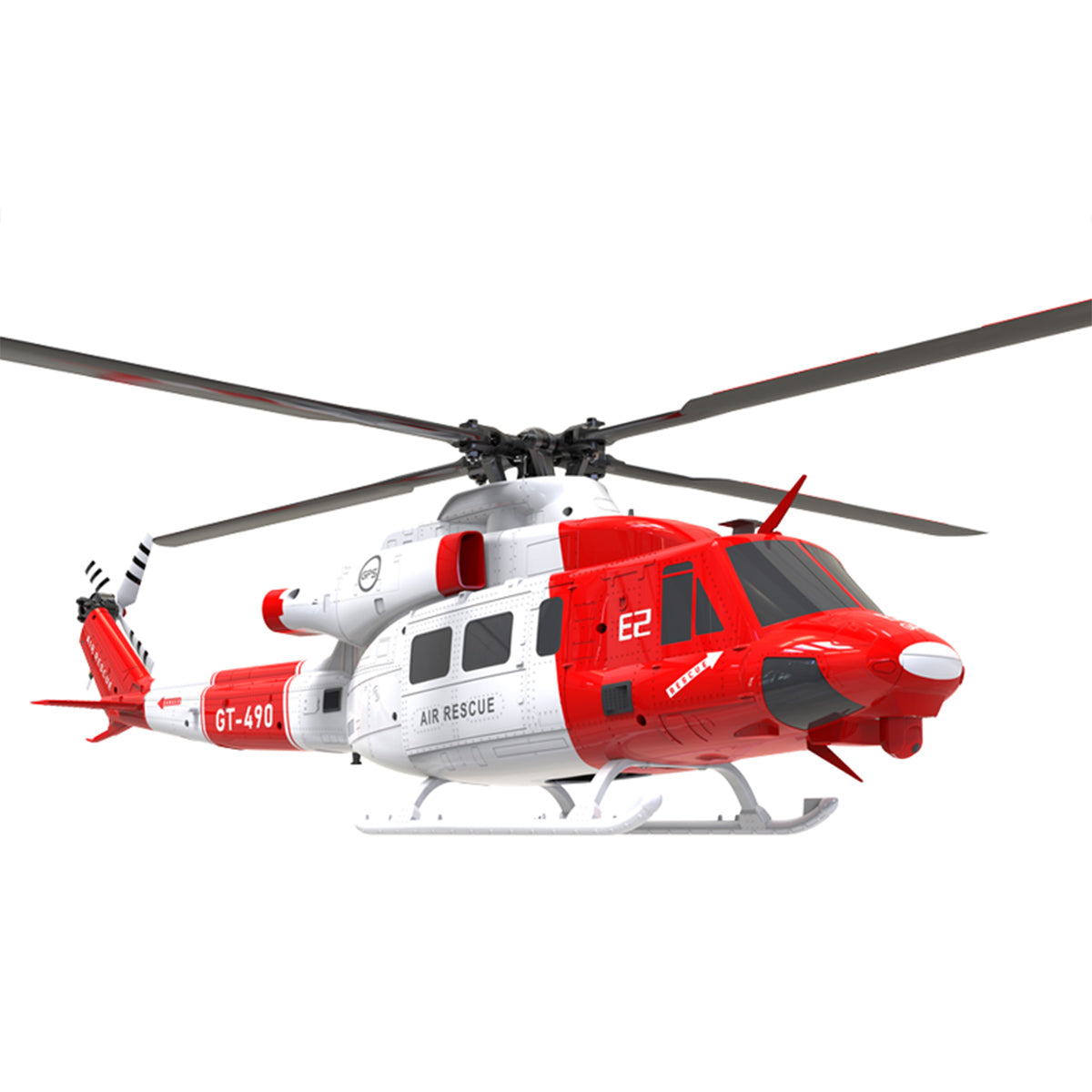 GOOSKY E2 UH-1Y 2.4G 6CH RC Helicopter Brushless Direct Drive Scale Model with LiDAR Positioning GPS Version Rescue Livery RTF  - Razordon