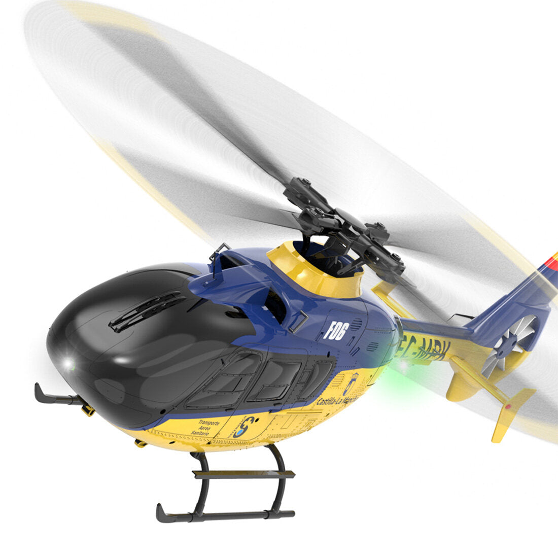 YU XIANG F06 EC 135 2,4G 6CH Brushless RC-Helikopter im Maßstab 1/36, Direktantrieb, 3D/6G Flybarless RTF (Modus 1/Modus 2 umschaltbar)