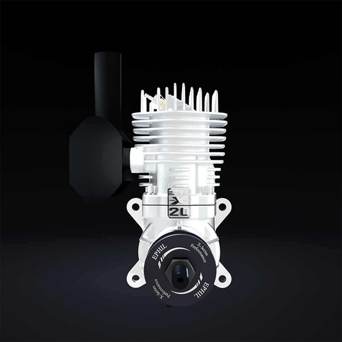 EPHIL XG-20cc-S Glow Plug Two-Stroke Single Cylinder Side Exhaust Gasoline Engine Model for Fixed-Wing Aircraft Models-RAZORDON