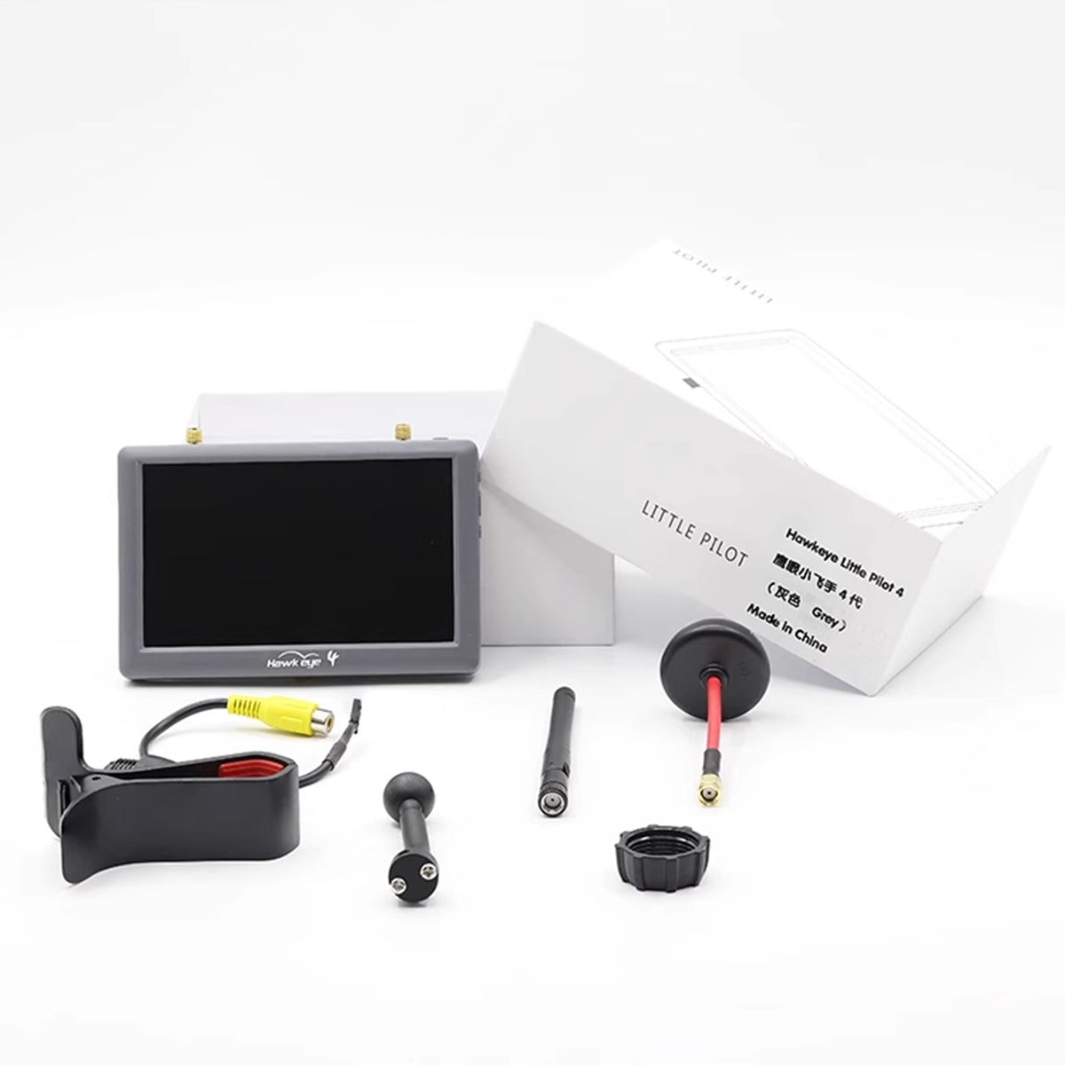 Little Pilot4 5.8G Analog FPV Video Transmission Receiver Display for RC Helicopters and Fixed-Wing Aircraft - Razordon