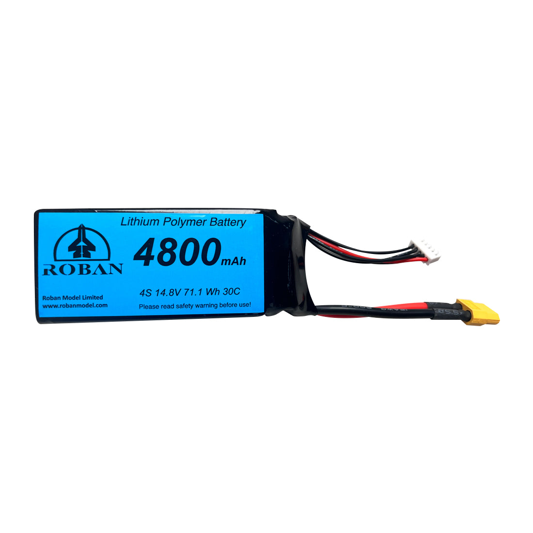 4S 4800mAh Battery for WOLFBUSH&ROBAN AH-1W 470-Class 2.4G 6CH Dual-Rotor RC Military Helicopter - Razordon