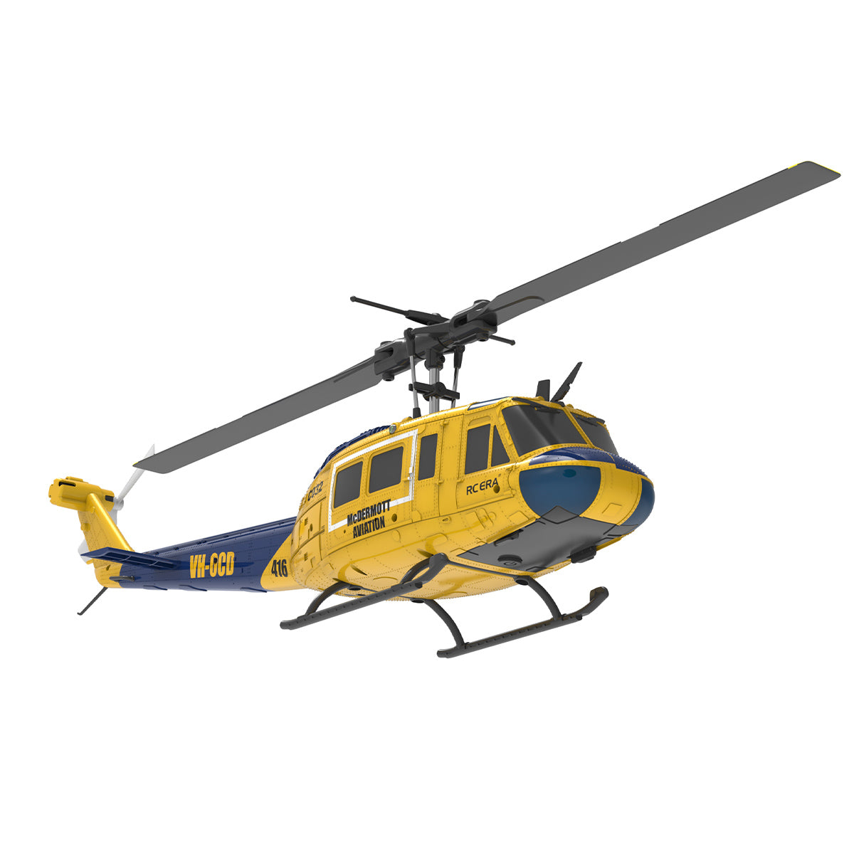 C032 1/48 Scale UH-1 Huey 2.4G 6CH Flybarless RC Helicopter Model - Razordon