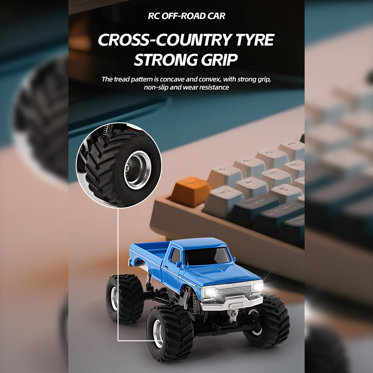 JABAILE 1/36 4WD 2.4G Radio Controlled Off Road Vehicles Mini Crawler Car  - RAZORDON