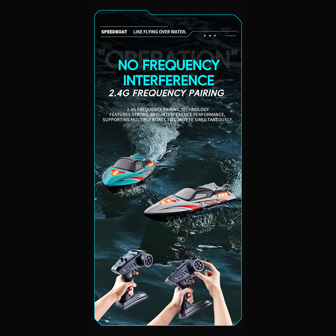 55KM/H High-Speed RC Racing Boat – RAZORDON