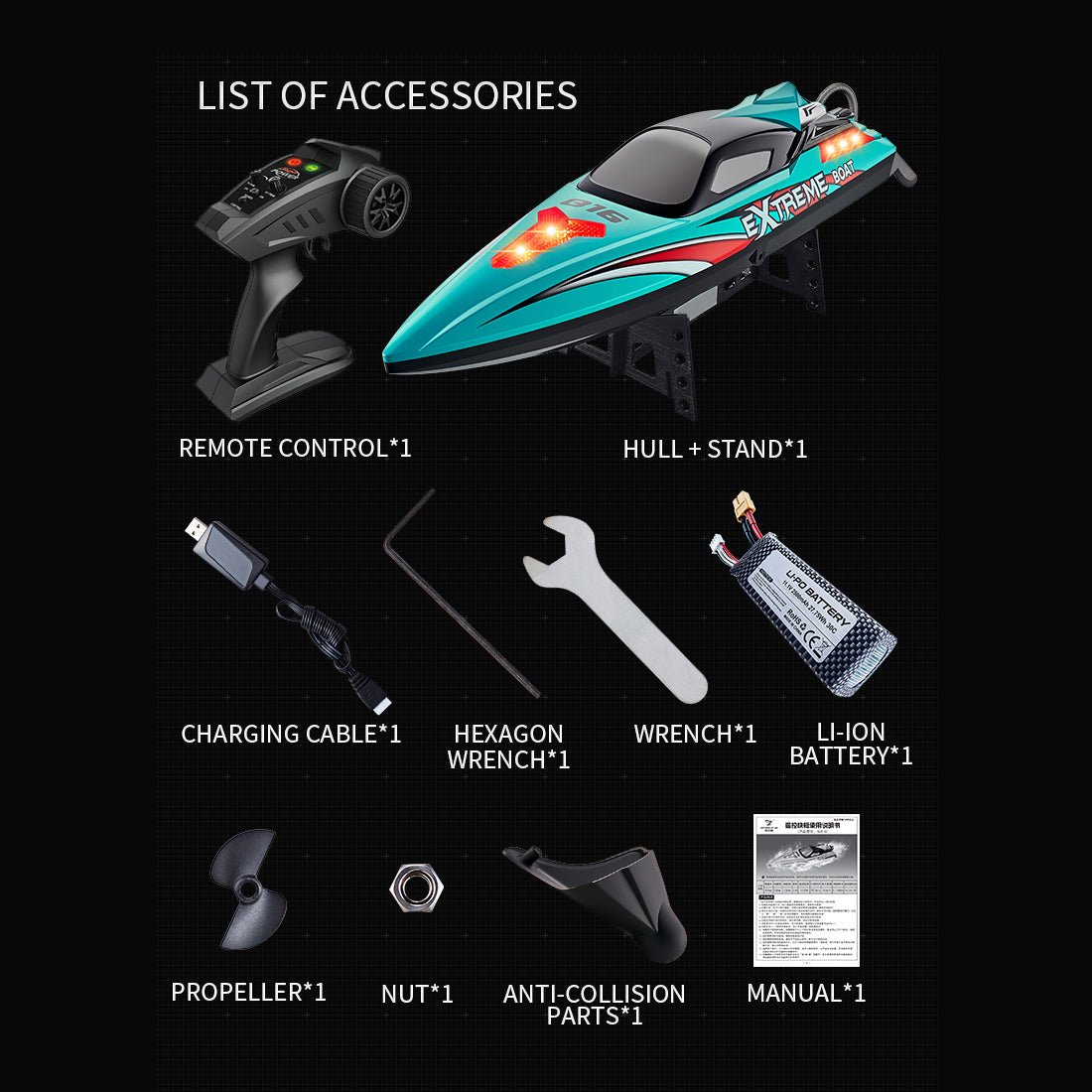 55KM/H High-Speed RC Racing Boat – RAZORDON