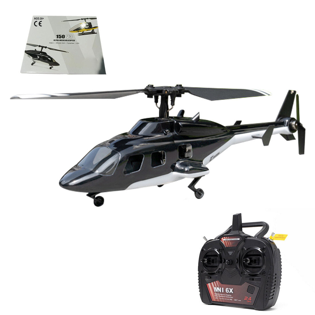 ESKY F150BL V3 Airwolf RC-Helikoptermodell mit LED-Beleuchtung