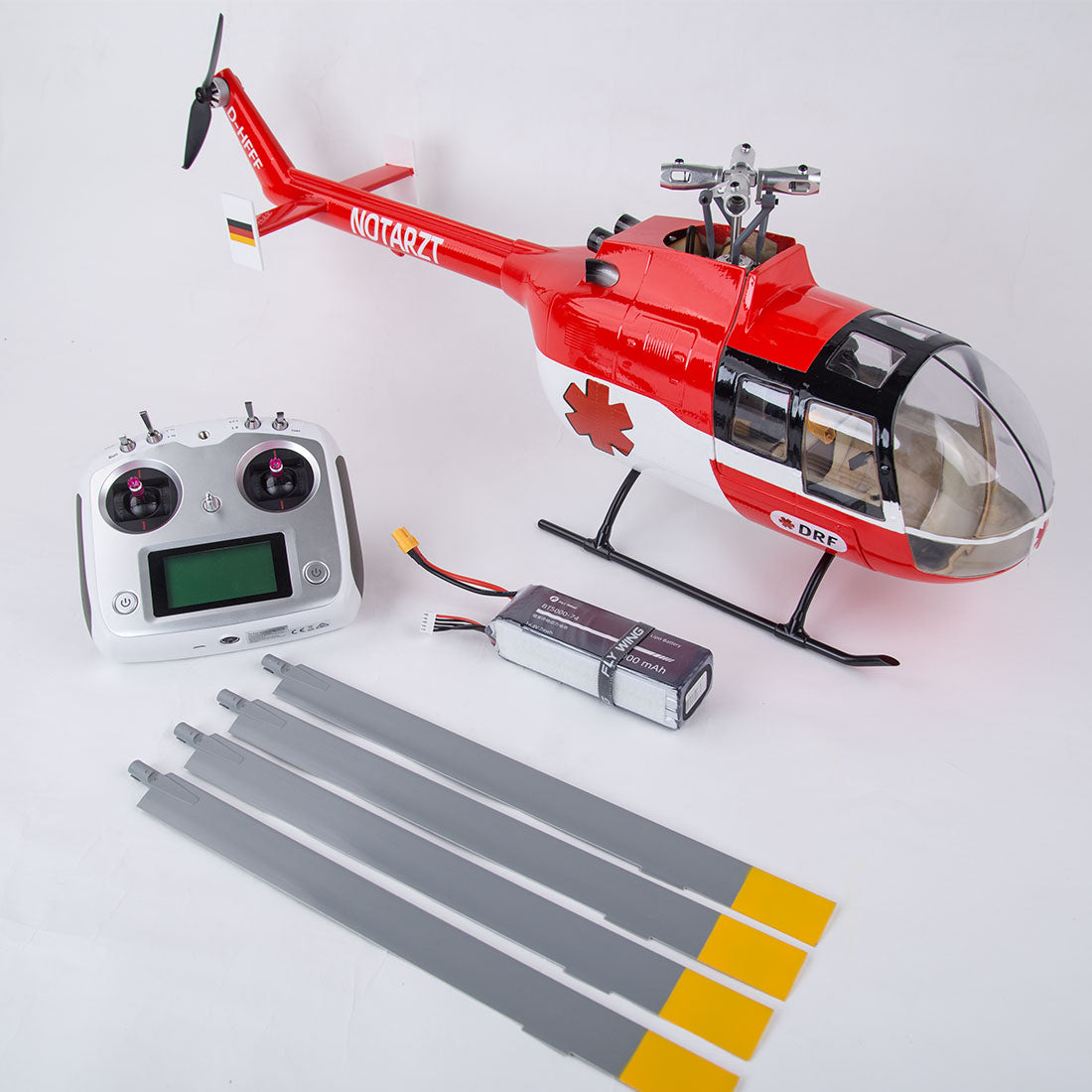 FLYWING BO105 470-Class 2.4G 6CH Quick Detachable Propellers Scale RC Helicopter - Razordon