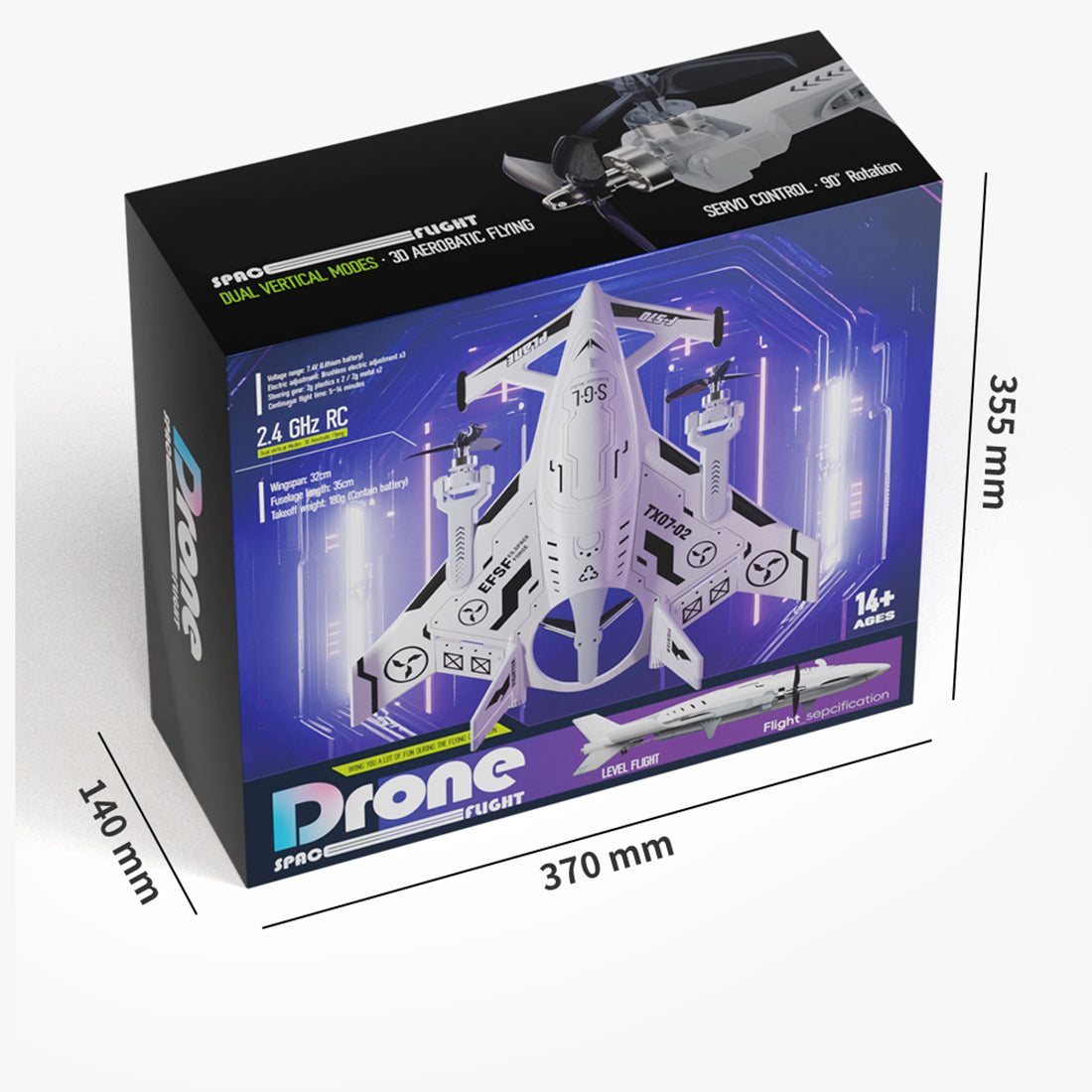 2.4G 8CH RC Stunt Airplane Model - RAZORDON