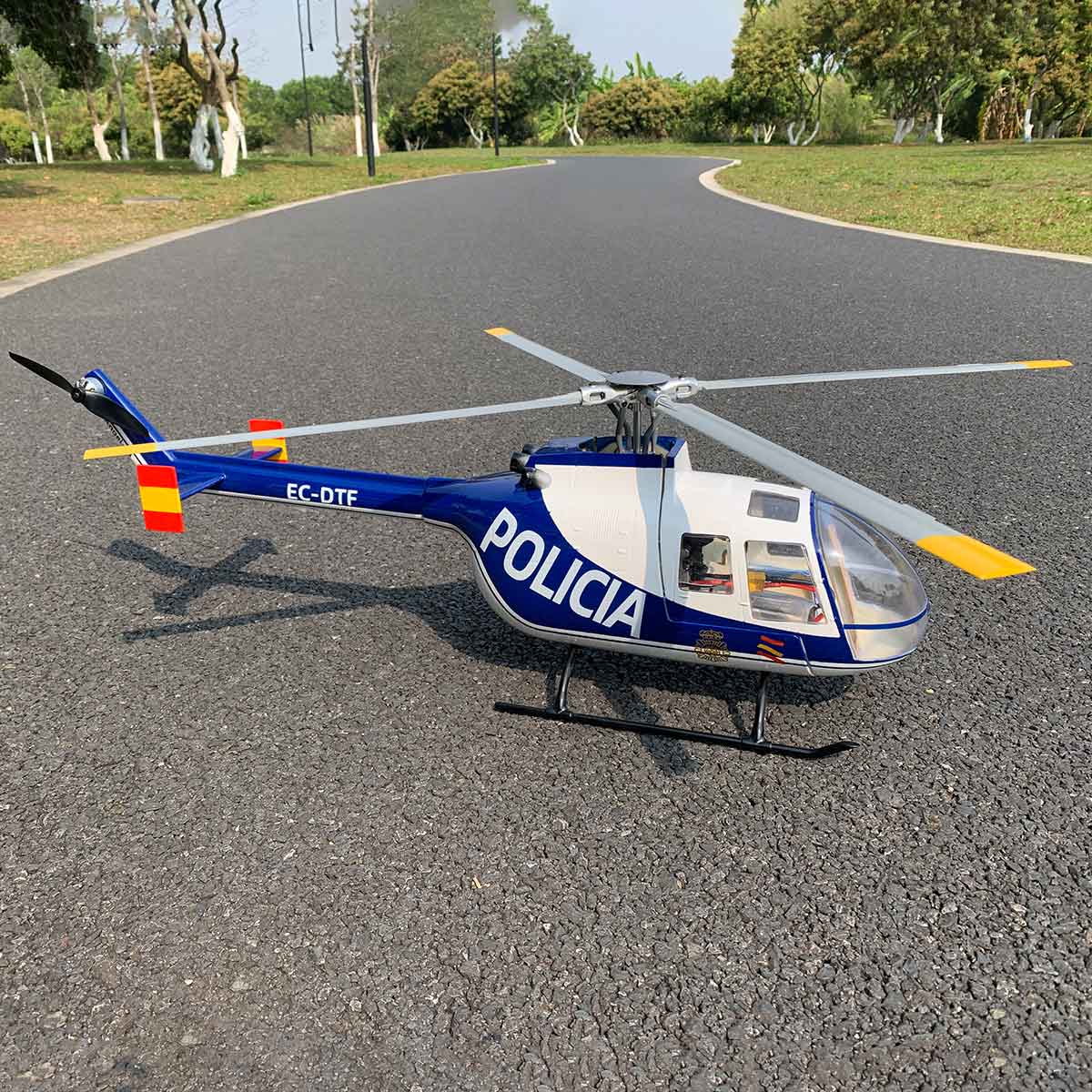 FLYWING BO105 470 Size 2.4G 6CH Military RC Helicopter Model with H1 Flight Controller,GPS and Adjustable Left and Right-Handed Controls - Razordon