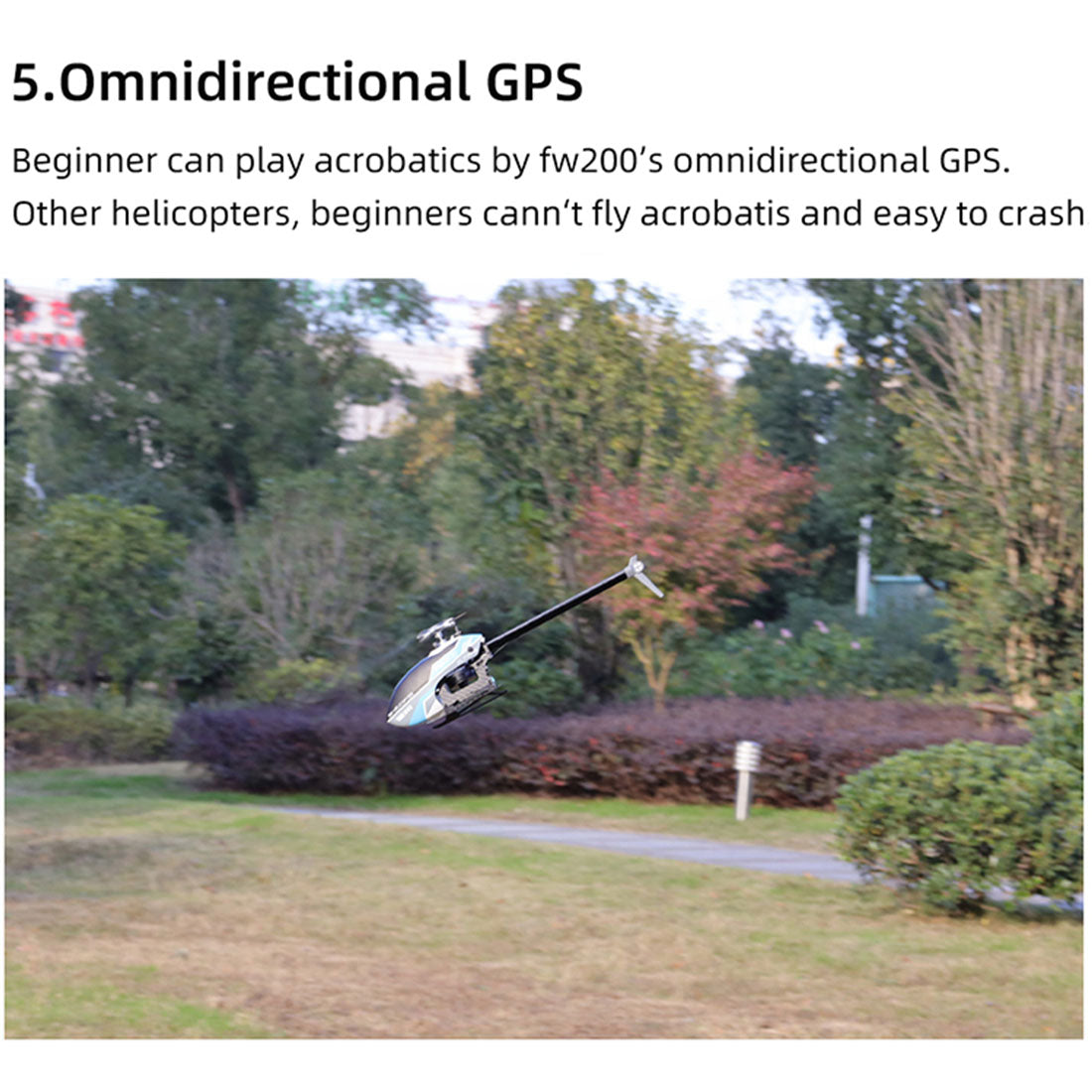 FLYWING FW200 2.4G RC Hubschrauber 6CH Flugzeug Brushless Direkt angetriebenes 3D Kunstflugmodell