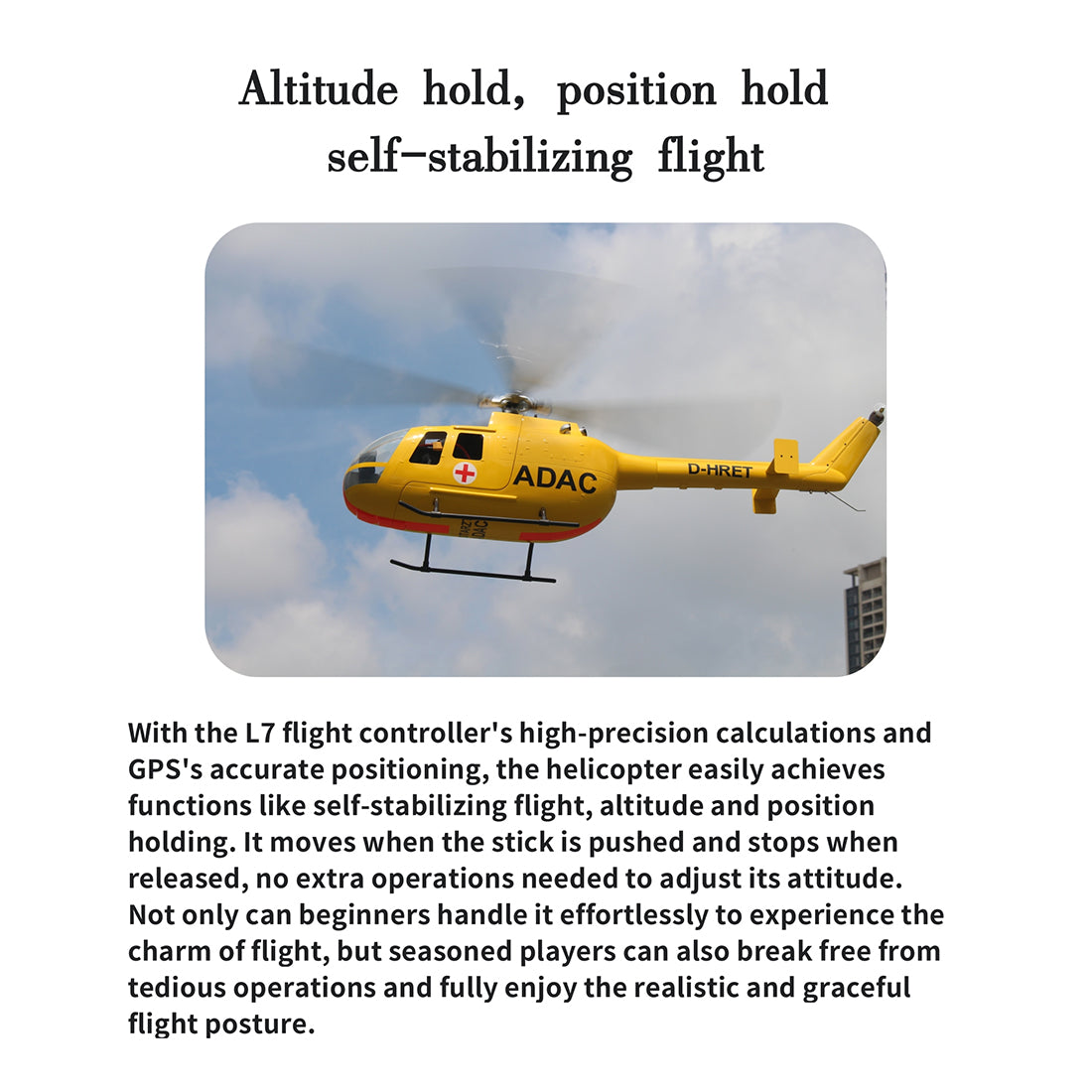 FLISHRC FL500 BO105 500-Class 2.4G 6CH Scale RC Helicopter - RAZORDON
