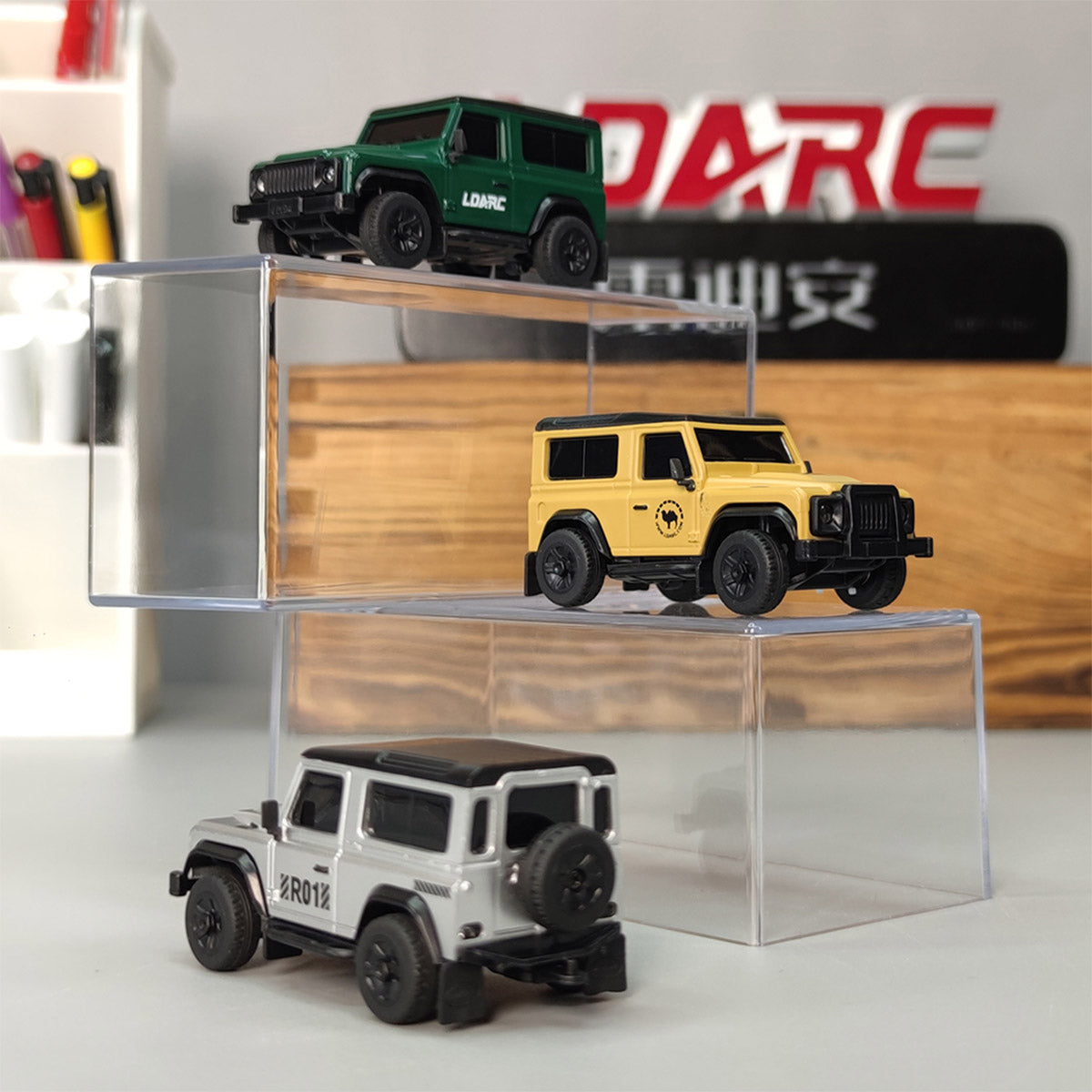 LDARC R01 1/64 Scale 2.4G RC Electric Mini Climbing Car Model with Interactive Light Set - Razordon