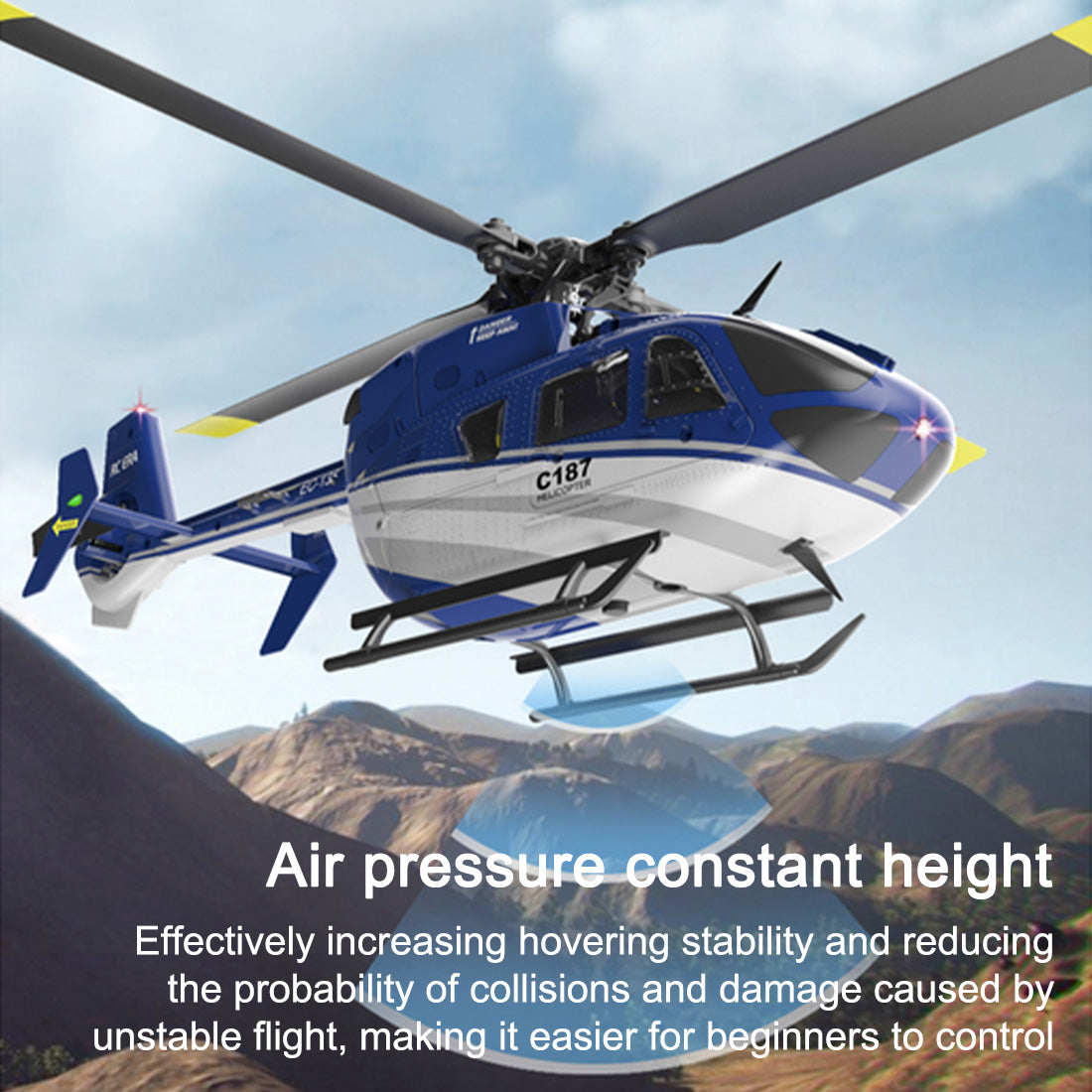 RC ERA 1/48 2.4G RC 헬리콥터 4CH EC-135 에어버스 항공 항공기 모델