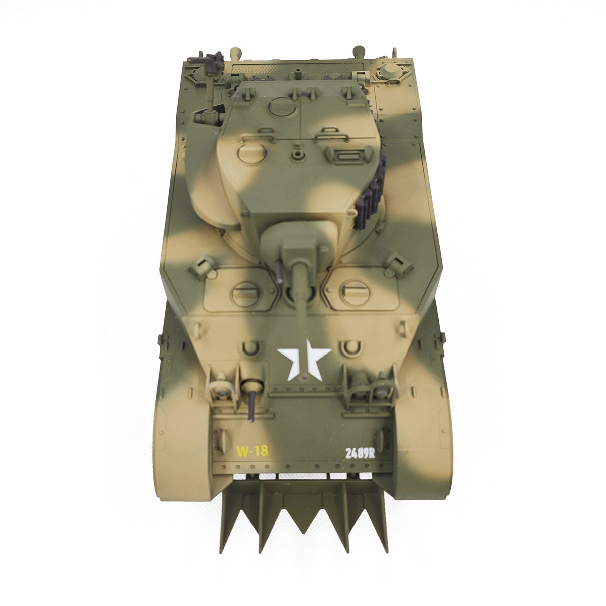 1/16 Scale 2.4G US M5A1 Stuart Light Tank Model with Sound & Light Effects, Telescopic Smoking Exhaust - Razordon