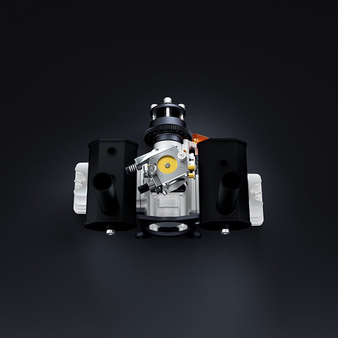 EPHIL XG-40cc-T Pro Electric Starter Two-Stroke Twin-Cylinders Horizontally Opposed Gasoline Engine Model for Fixed-Wing Aircraft Models - RAZORDON