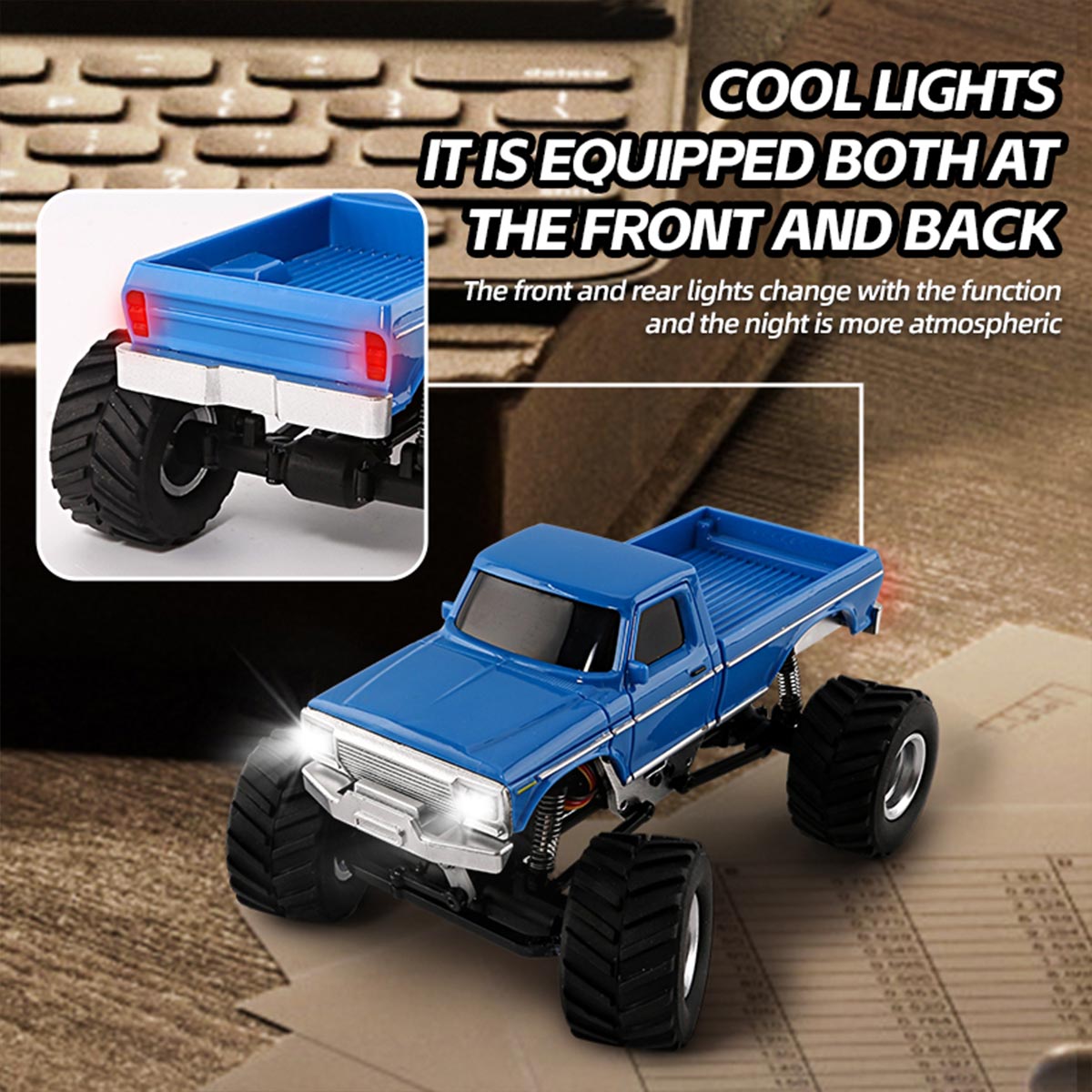 JABAILE 1/36 4WD 2.4G Radio Controlled Off Road Vehicles Mini Crawler Car  - RAZORDON