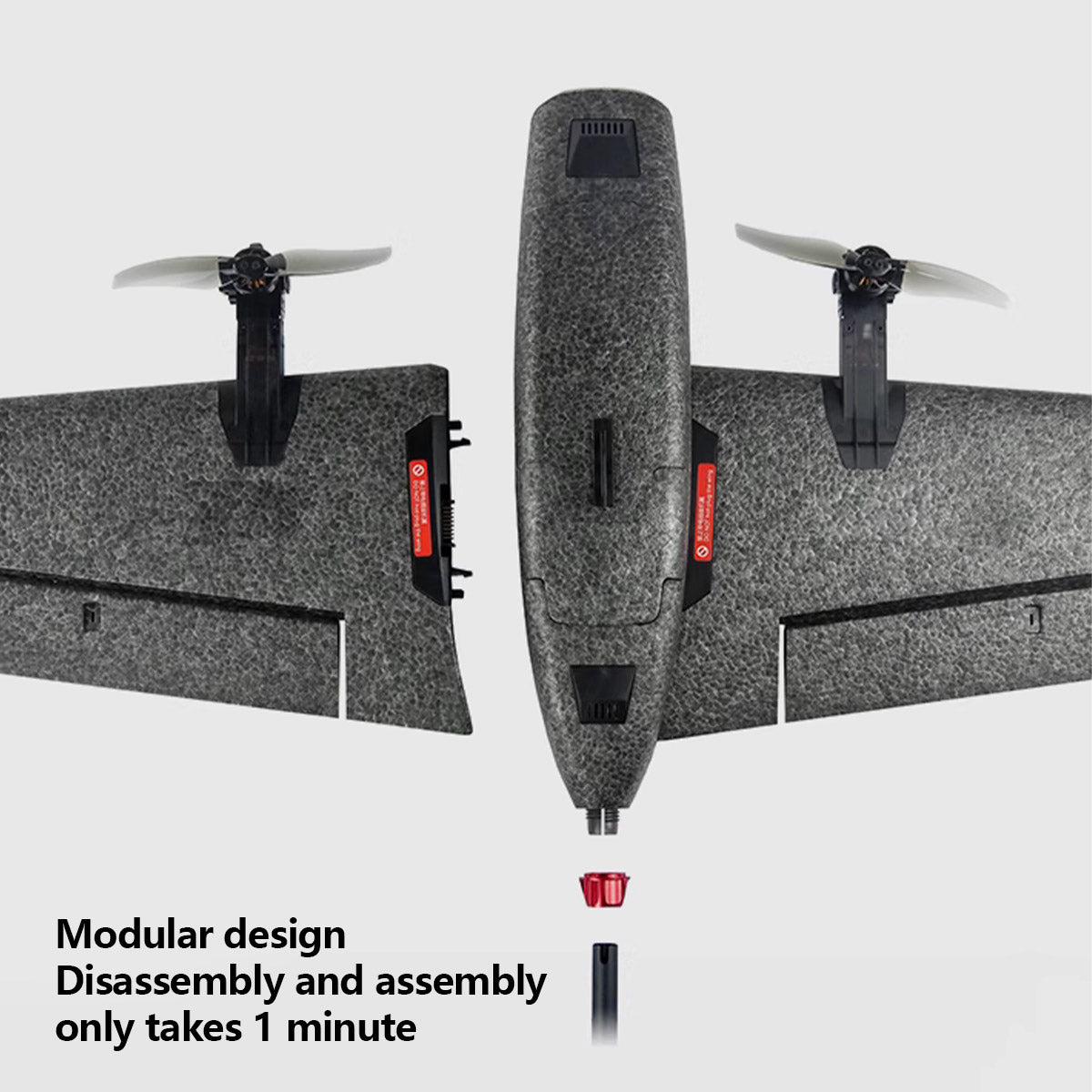 HEEWING Ranger T1 VTOL 2.4G EPP Vertical Takeoff and Landing Fixed-Wing RC Aircraft with FPV Camera Mount and Flight Controller - Razordon