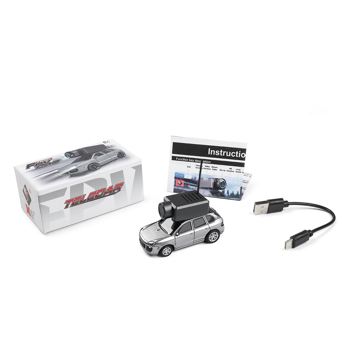 WL 1/64 Scale APP-Controlled Fully Proportional FPV Mini RC Car with WiFi Module and 3-Speed Modes(RTR Version) - Razordon