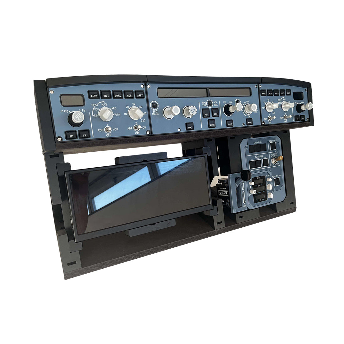 A320 A350 Desktop Flight Simulator Cockpit Display Stand with HD Screen, Carbon Fiber Reinforced 3D Printed Frame, Magnetic Monitor Mount - RAZORDON