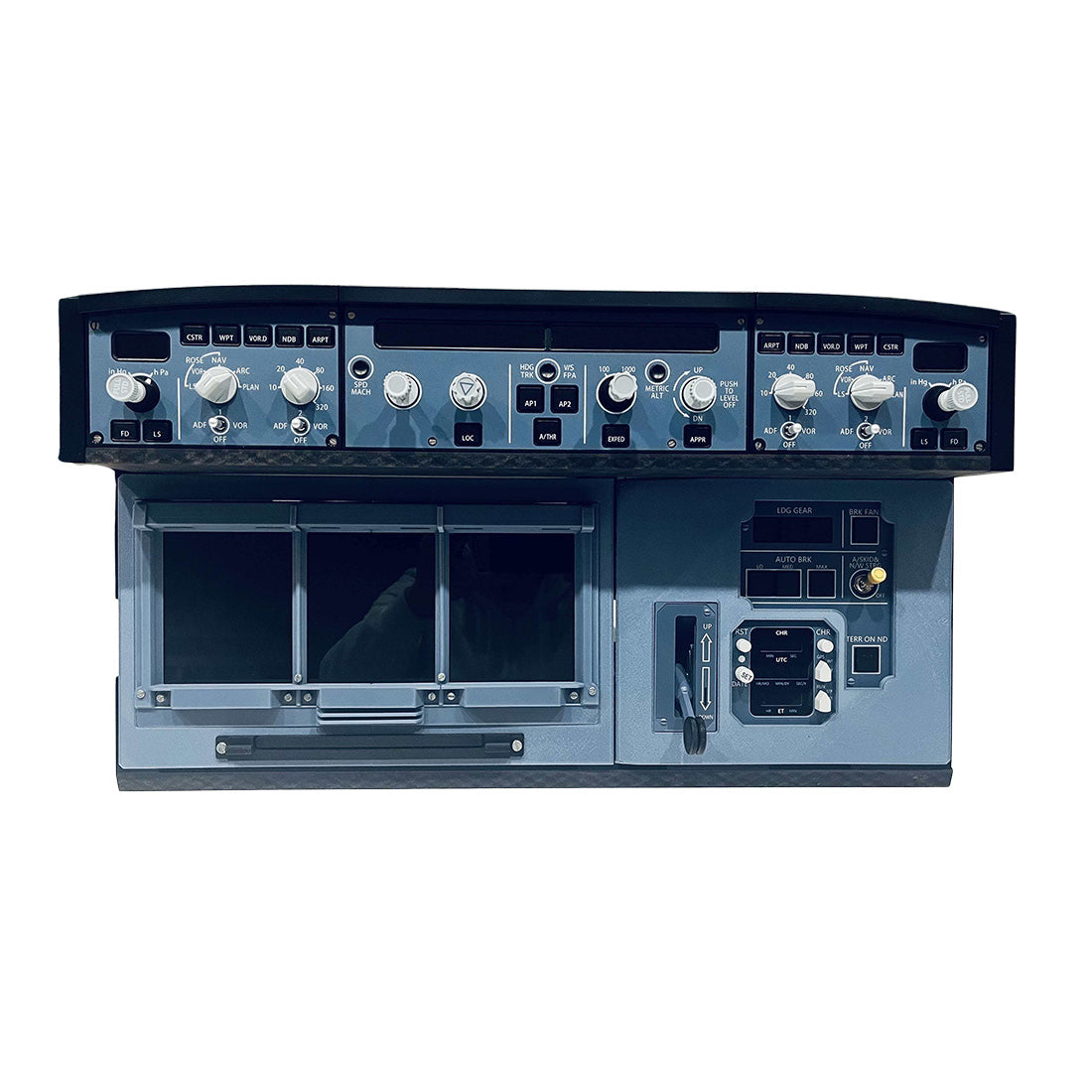 A320 A350 Desktop Flight Simulator Cockpit Display Stand with HD Screen, Carbon Fiber Reinforced 3D Printed Frame, Magnetic Monitor Mount - RAZORDON